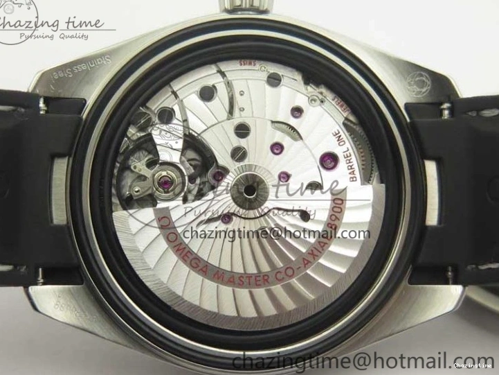 0312 Aqua Terra 150M Master Chronometers VSF 1:1 Best Edition Black Dial SS Hand on Black Rubber Strap A8900 Super Clone Unisex 8005